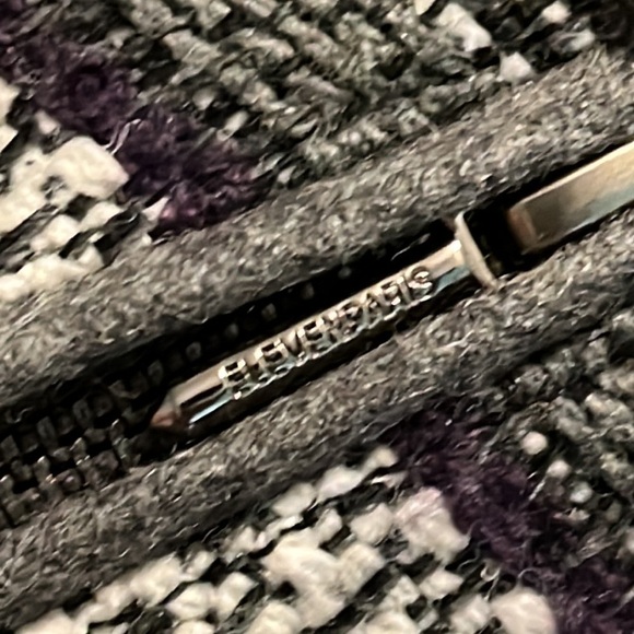 Eleven Paris Teofil Tweed Striped Moto Jacket, Asymmetrical Zip, Relaxed Fit XS - Picture 14 of 15